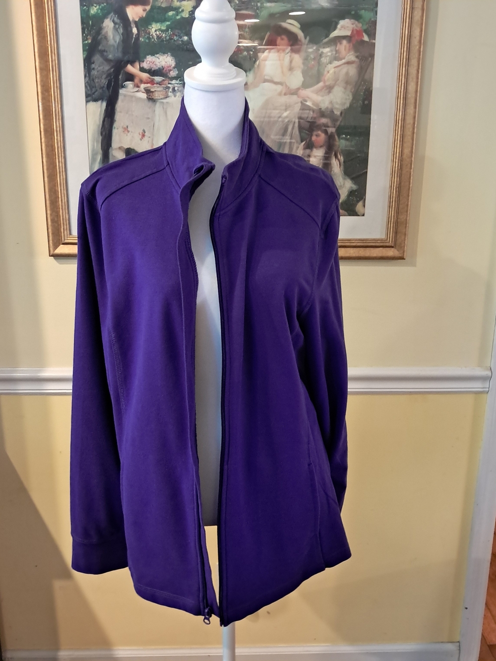 Danskin Now Women’s Purple Zip-Front Jacket Size 2XL